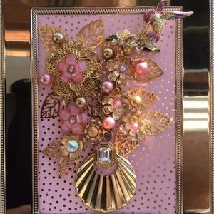 Framed Costume Jewelry Artwork